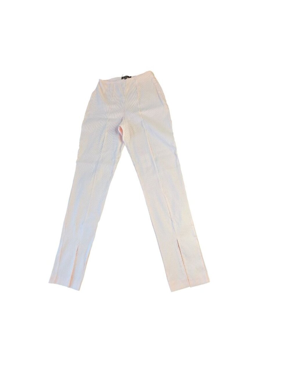 Vesper 247 Pink Pinstripe High Waisted Trousers Pants Y2K Going Out UK 10 US 6